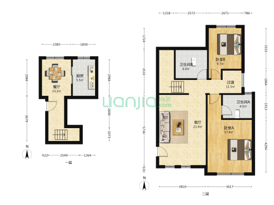 绿地长岛乐享城滟澜海岸 2室2厅2卫 98平方