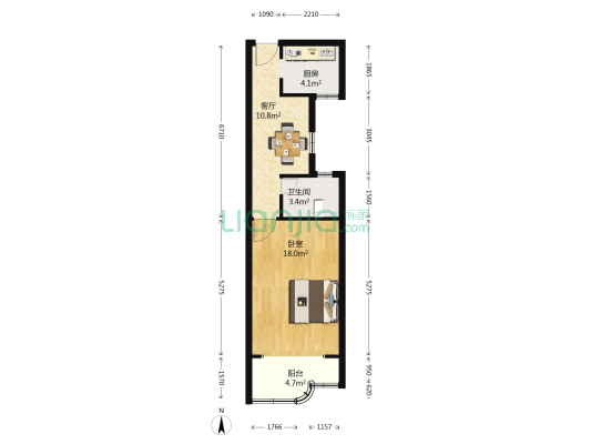 凌兆新村(凌兆路726弄) 1室1厅1卫 48平方