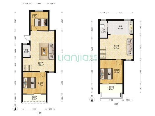 建工·莲湖名邸 3室2厅2卫 111平方