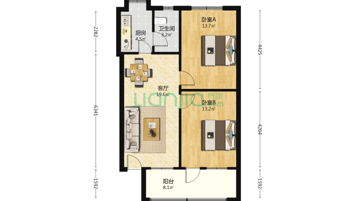 湖南六建联兴施工责任有限公司二手房实景图