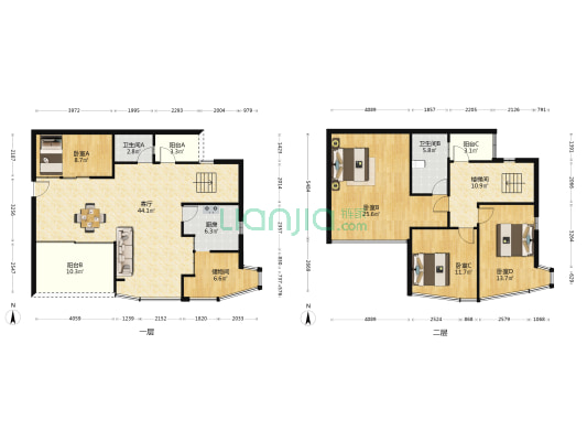 碧翠豪苑 4室1厅2卫 188平方