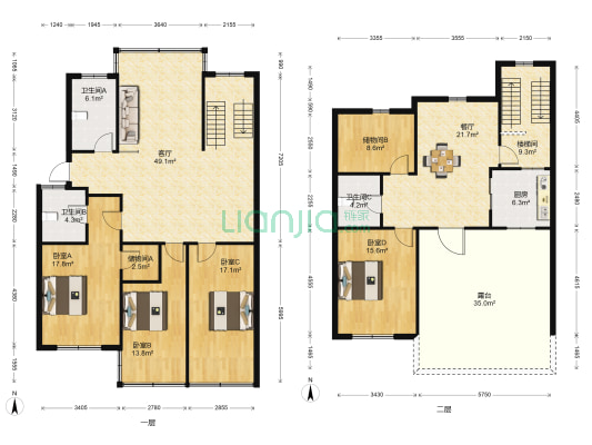 时代世纪城 4室2厅3卫 191平方