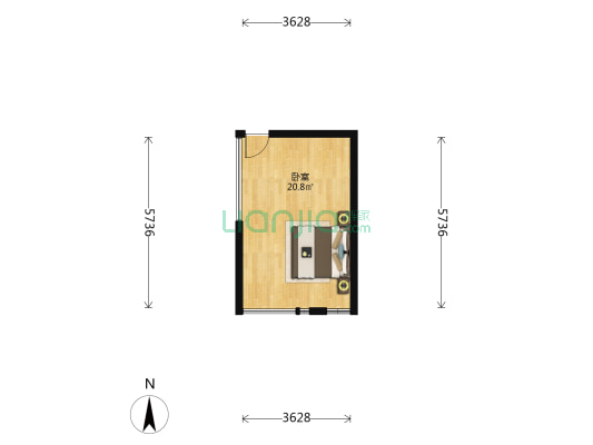 罗宾森顶峰光辉 1室0厅0卫 59平方
