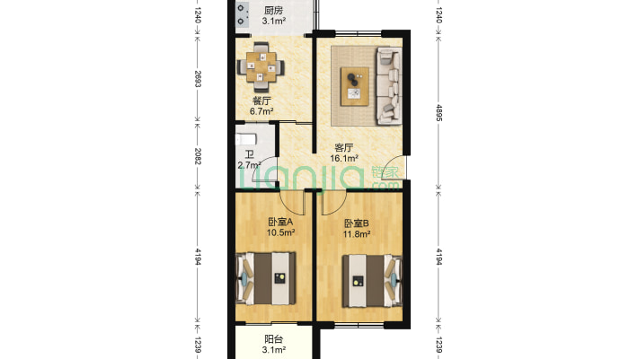 电缆厂宿舍(傲徕峰路21号)二手房实景图