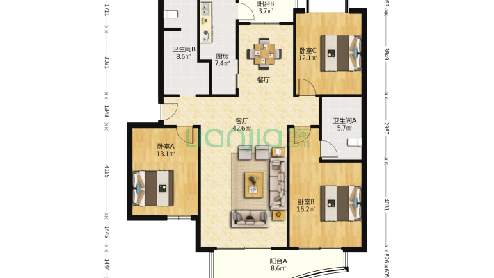 同济国康公寓二手房实景图