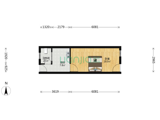 屯前街198号 1室0厅1卫 33平方