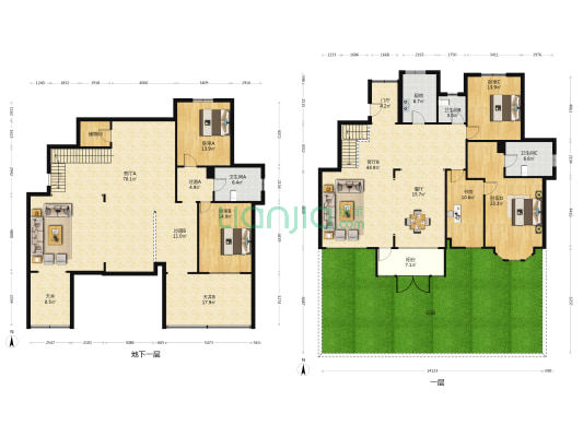 云锦世家澜锦园 5室3厅3卫 162平方
