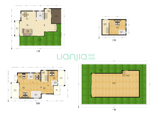 远洋城鎏金山别墅 5室2厅4卫 314平方