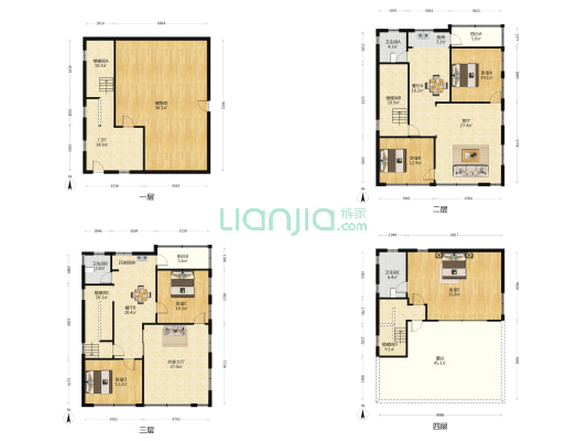 大德路 5室4厅3卫 344平方