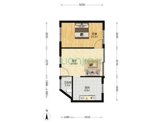 瓦市巷118弄 1室1厅1卫 67平方