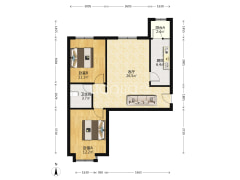 地理位置好离德信公园直线距离200米南北通透精装修-涿州翡翠滨江户型图