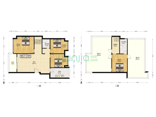 能投阳光里 4室1厅2卫 140平方