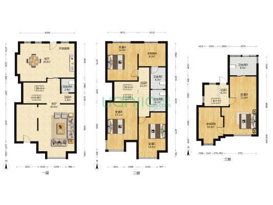 龙溪谷 4室2厅4卫 302平方