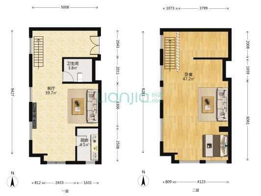 锦艺国际轻纺城 1室1厅1卫 75平方