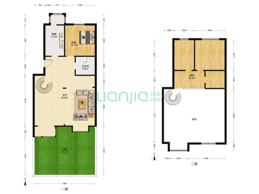 富锦家园 1室1厅1卫 177平方