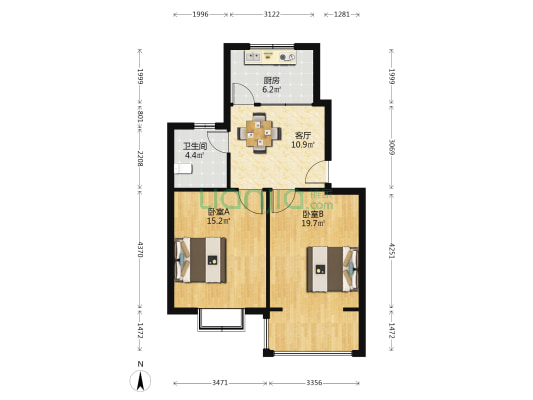 蓬曦园C5-1区 2室1厅1卫 69平方