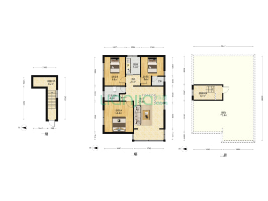 坦联路 3室1厅2卫 168平方
