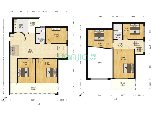 泊岸雅苑 5室1厅2卫 191平方
