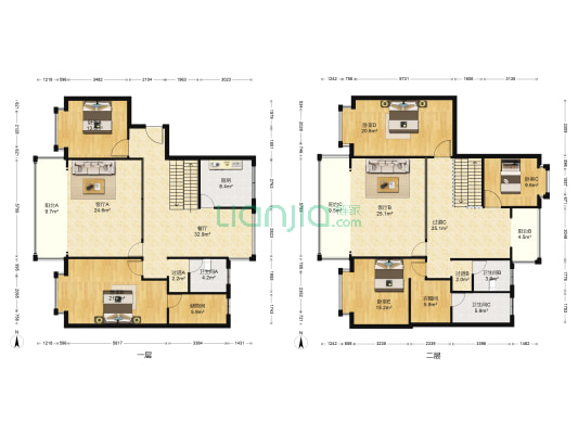 雨花毓秀 5室3厅3卫 247平方
