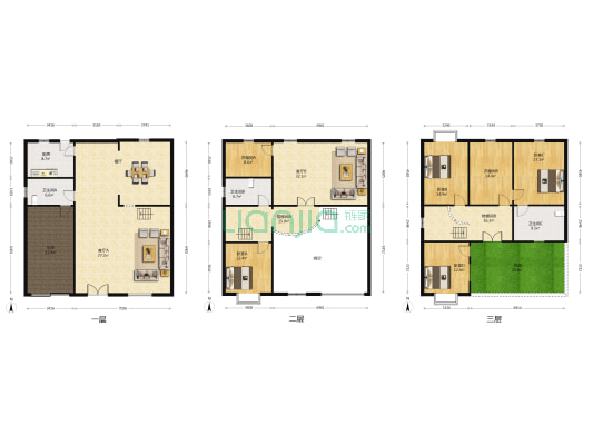 天湖花园 4室2厅3卫 337平方