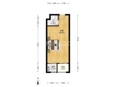 江北嘴国金轻轨旁  住家装修  随时可看房-重庆紫御江山誉公馆户型图