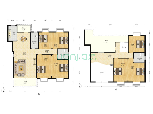 南湖雅苑 7室1厅3卫 259平方