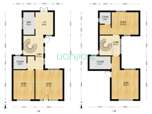 蓝光·雍锦王府 4室0厅3卫 159平方