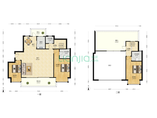 邕府朱槿园 3室2厅3卫 174平方