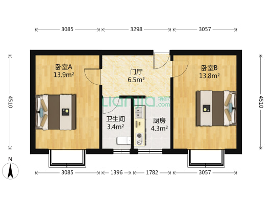 松寿里 2室0厅1卫 28平方