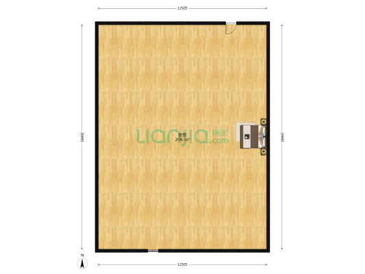东风东路754号之一大院 1室0厅0卫 124平方