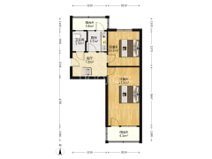 173单位房 集中供暖 采光好 满五唯一 南北通透-涿州煤田总局173队家属楼户型图