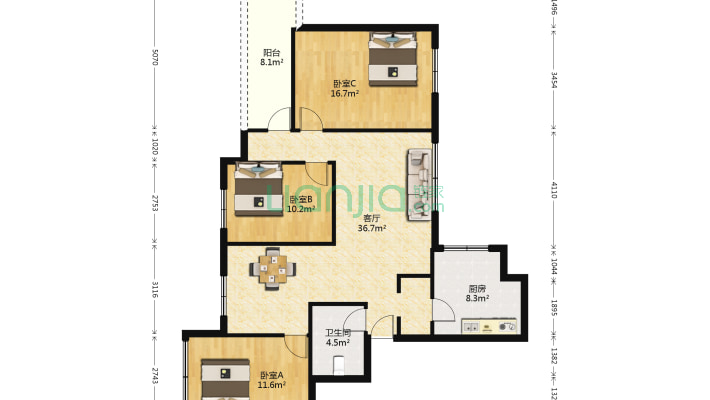 新城5号区电大宿舍二手房实景图