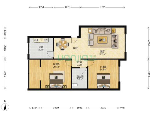 菜市巷138号 2室1厅1卫 99平方