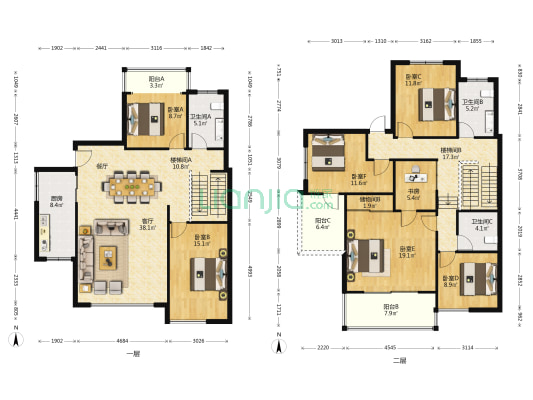 和润家园(别墅) 7室1厅3卫 239平方