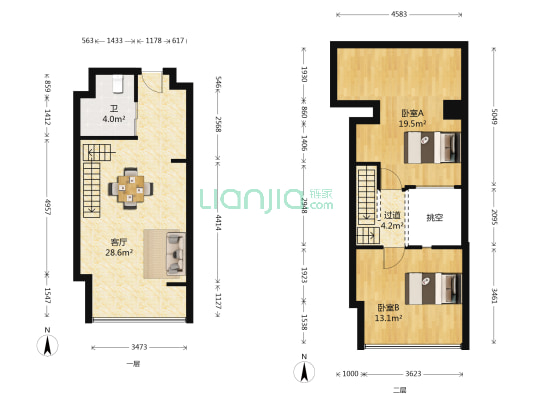 印象M公馆三期-印象湾 2室1厅1卫 54平方