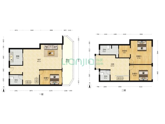 壹海城 3室1厅3卫 160平方