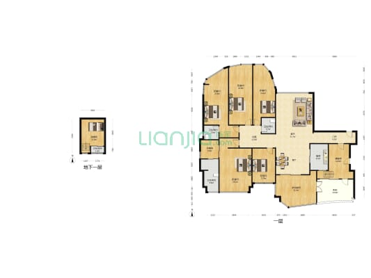 蝴蝶谷名苑 6室1厅4卫 215平方