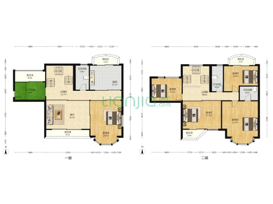 知本大厦 5室1厅3卫 269平方