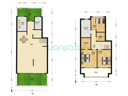 万科西郡 3室1厅2卫 149平方