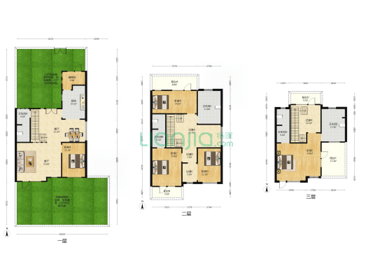 洞林湖新田城别墅区D区 5室2厅5卫 275平方