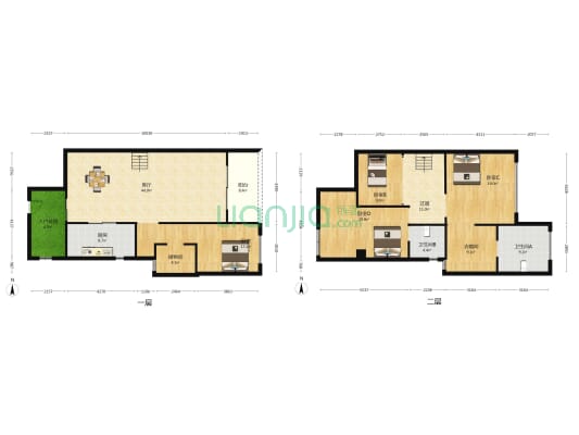 蓝郡左岸 4室1厅2卫 168平方