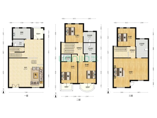 南都璟园北区 5室1厅5卫 368平方