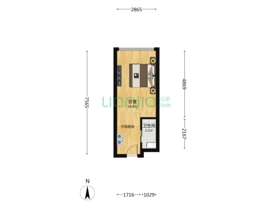 朗峻广场 1室0厅1卫 35平方