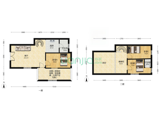 黄岐罗村 3室1厅2卫 71平方