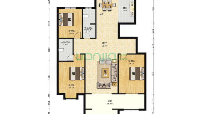 水岸花园二手房实景图
