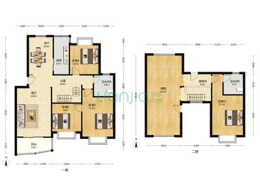 东仓锦苑 4室2厅2卫 200平方