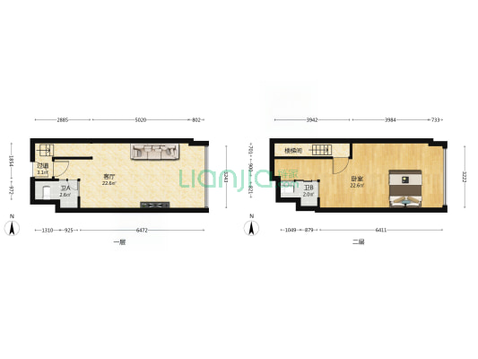 迈豪公馆 1室1厅2卫 38平方