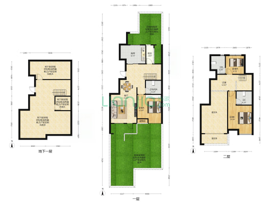 恒大麓山湖三期 3室1厅3卫 225平方