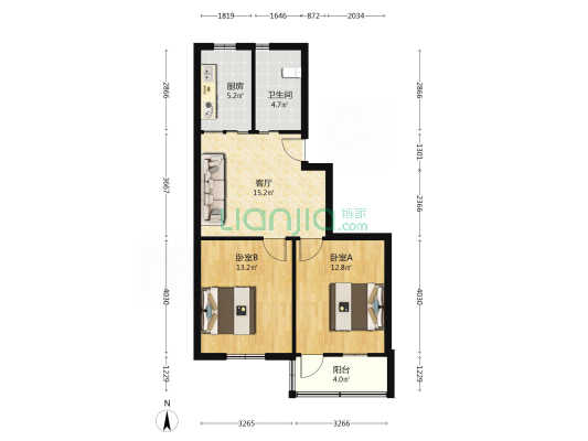 桐泾南路510号 2室1厅1卫 71平方