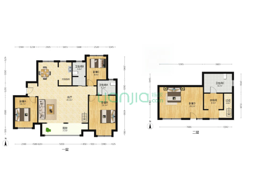 龙湖青云阙 4室1厅3卫 188平方